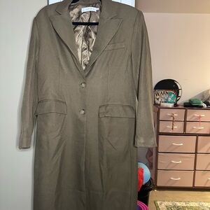 Astr Olive Pea Coat